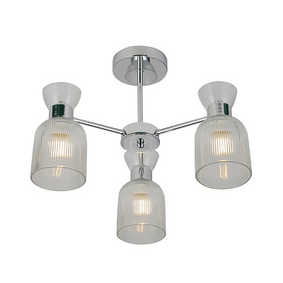 Люстра Miorro Viola 475х330 мм металл/стекло 3x40 Вт E14 хром 51-311-121