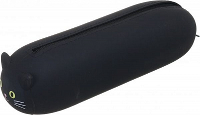 Пенал шкільний Кошеня 20х5,5х5 см чорний