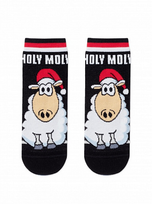 Носки детские унисекс Conte-Kids новогодние 21С-67СП 651 р.16–18 черный 