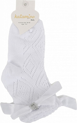 Носки для девочек KATAMINO K24060 р.5-6 белый 
