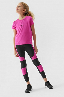 Футболка 4F TSHIRT FNK F433 4FJAW23TFTSF433-55S р.122/128 черный