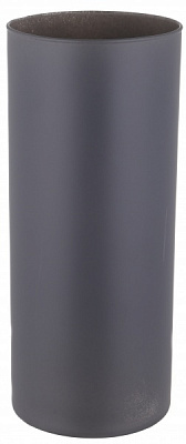 Ваза стеклянная Soft цилиндр 26,5 см серая 