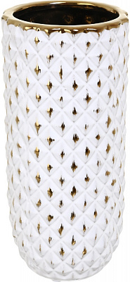 Ваза керамическая Sensio Cedar 22,5 см белая PS31722