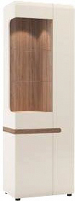 Витрина Meble Wojcik LINATE 01 3D-1S LTV-03 (L) трюфель 