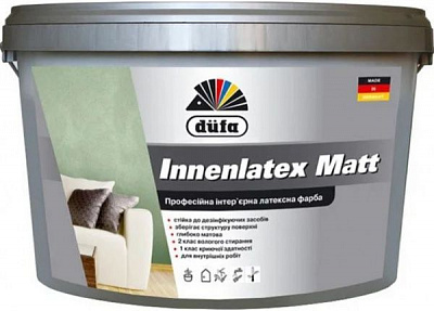 Фарба латексна Dufa Innenlatex Matt мат білий 10л