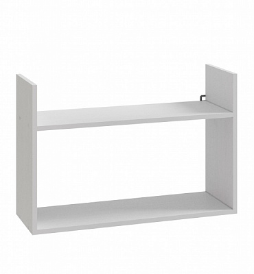 Полиця декоративна MatroLuxe 750x500x250 мм біле дерево