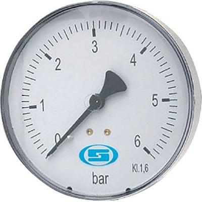 Манометр Gross горизонтальний 50 мм 6.0 Bar