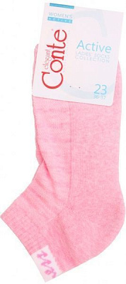 Шкарпетки Conte ACTIVE короткі з махровою стопою 16С-92СП 091 р. 23 світло-рожевий 1 шт.