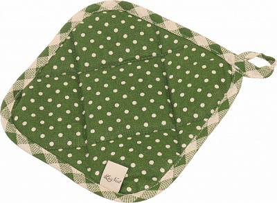 Прихватка Lucy Зелений горошок 20x20 см зелений La Nuit