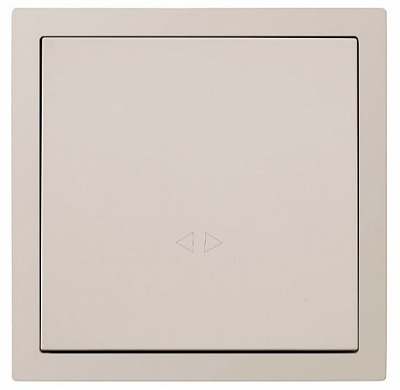 Механизм выключателя перекрестный одноклавишный HausMark Juna без подсветки песочный/бежевый 7041-1888U2-107QC