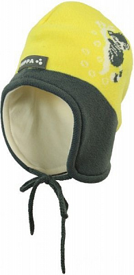 Шапка HUPPA KARRO 1, M р.51-53 желтый серый 80290104-90102-00M 