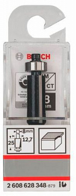 Фреза пазовая концевая цилиндрическая Bosch 12,7/25,4/68 ММ, ХВ. 8ММ 2608628348