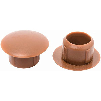 Заглушка для отверстия 10/15 мм светло-коричневая 12 шт