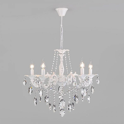 Люстра подвесная Strotskis Veletta 10108/5 5x60 Вт E14 белый