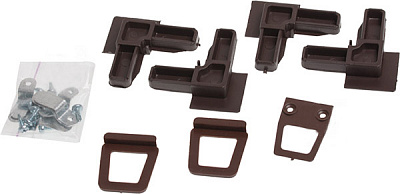 Комплект кріплень для вставної москітної сітки коричневий