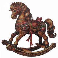 Підвіска MIS LT Печенько Коник 10 см коричневий