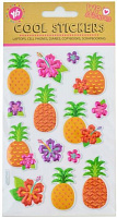 Набор наклеек декоративных стикеров с тиснением фольгой Pineapple, 100 * 150 мм 953508 14 шт.