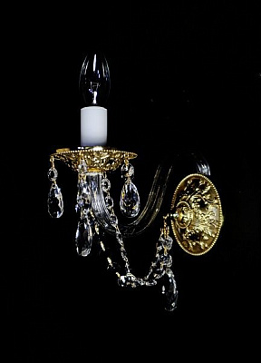 Бра Crystal Life 1x40 Вт E14 золото AP713/1-K14GO