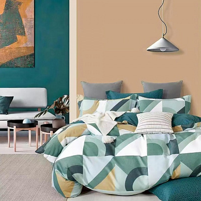 Комплект постільної білизни Тунель часу євро різнокольоровий Homeline