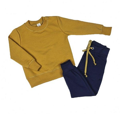 Спортивний костюм Luna Kids 1 д/х р.110 гірчичний/темно-синій