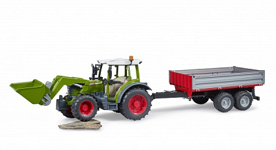 Трактор Bruder Fendt Vario 211 з переднім навантажувачем та причепом 1:16 02182