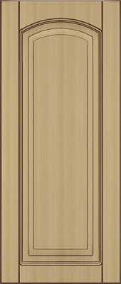 Фасад для кухні Грейд-Плюс Клен світлий патина №420 920x396 Вінтаж лівий