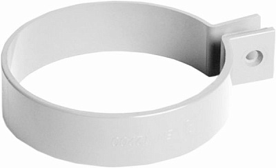Хомут трубы Bryza 90 мм белый 
