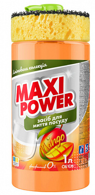 Средство для ручного мытья посуды Maxi Power Манго 1л