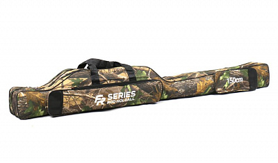 Чохол для спінінгів з котушками, 2 секції, 2 кишені, колір дубок Fishing ROI 150 см