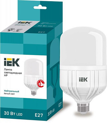 Лампа світлодіодна IEK HP 30 Вт T100 матова E27 220 В 4000 К