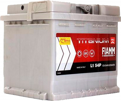 Аккумулятор автомобильный Fiamm Titanium Pro L1 54P 54Ah 520A 12V «+» справа (FIM 7905145)