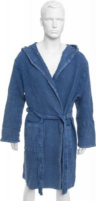 Халат мужской Home Line Stonewashed р. XL синий 