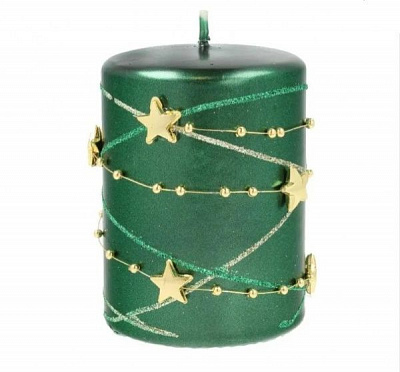 Свічка 70х120 мм Гірлянда зелена Pako-If