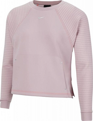 Джемпер Nike W NP LUX CLN DRY FLEECE CREW CU5745-516 р. S рожевий