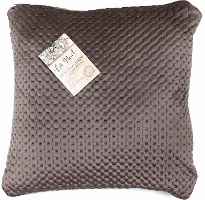 Подушка декоративная 3D Velvet 45x45 см темно-бежевый La Nuit 