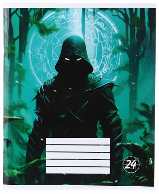 Тетрадь школьная Anime24 24 листа скоба клетка_2 Nota Bene