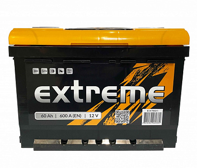 Аккумулятор автомобильный Extreme 60Ah 600A 12V EXT 6CT-60A(1) «+» слева (EXT 6CT-60A(1))