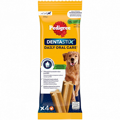 Ласощі для собак Pedigree великих порід старших за 4 міс DentaStix
