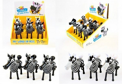 Игрушка заводная Зебра 2044A в ассортименте