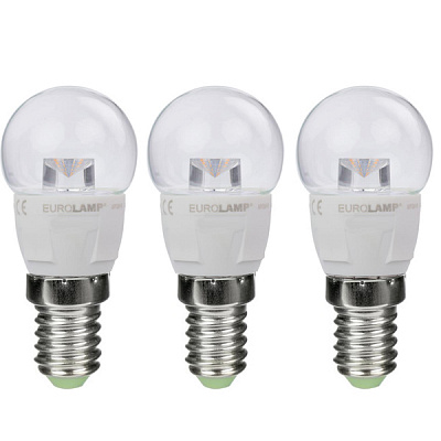 Лампа LED Eurolamp G45 5 Вт E14 3000K 3 шт