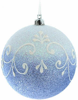 Куля новорічна Магія 100 мм фіолетовий 6049