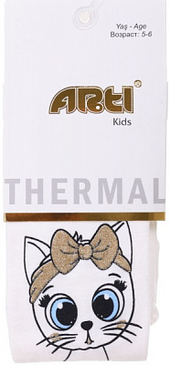 Колготки для девочек ARTI 650008р.106-118 молочный 