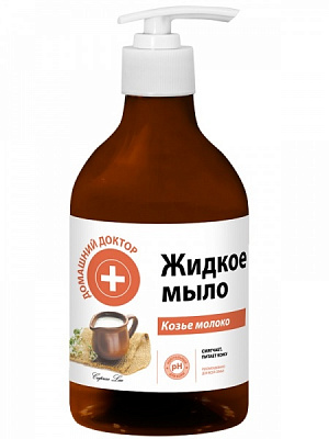 Мыло жидкое Домашний доктор Козье молоко 480 мл 497 г 12 шт./уп.