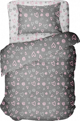 Комплект постільної білизни 1,5 сп. LOVARE різнокольоровий Luna