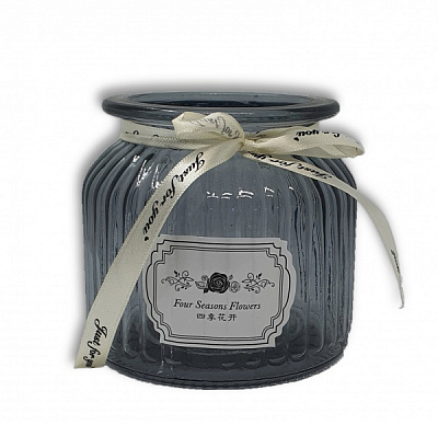 Ваза скляна YIWU Crystal Cindy 10,5 см чорна