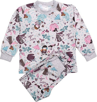 Піжама дитяча Татошка р.122 сірий 01202осн