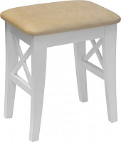 Табурет Скиф МП с мягким сиденьем Соло Амели айвори / белый 