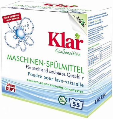 Порошок для ПММ Klar Eco Sensitiv 1,375 кг