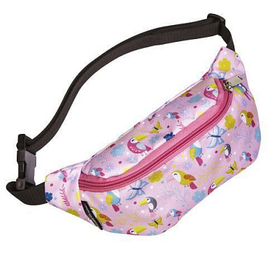 Сумка-бананка Тукани рожева Zo-Zoo