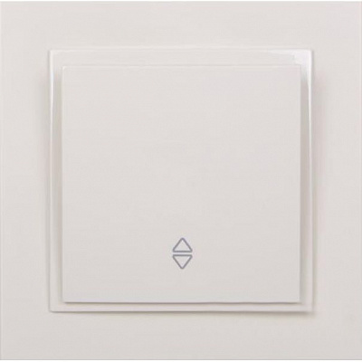 Вимикач прохідний одноклавішний Mono Despina без підсвітки 10 А 250В кремовий 102-170025-109